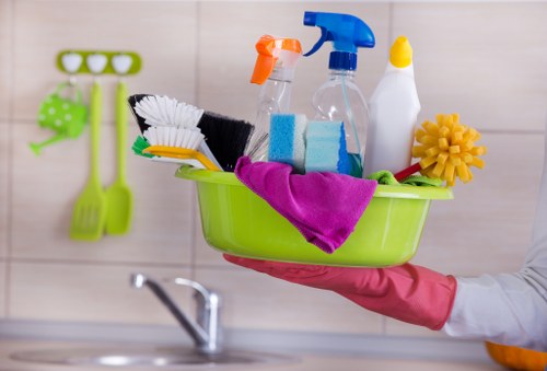 Professional carpet cleaning service in a modern London office