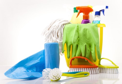 Professional oven cleaning in London kitchen